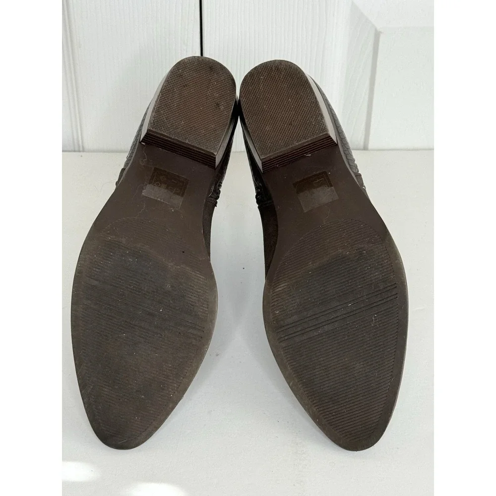 Ankle Bootie Market and Spruce Women's Agria Zipper Espresso Brown Sz 9